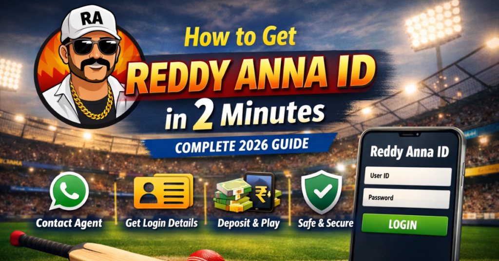 How to Get Reddy Anna ID in 2 Minutes
